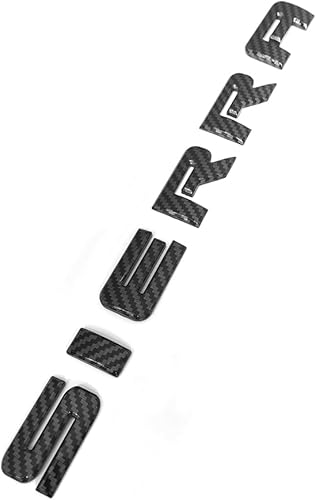 Miniatura 8 de 1x OEM Chrome Sierra Nameplate Alloy Letter Emblem Badge Glossy for Gm 2500Hd 3500Hd Sierra