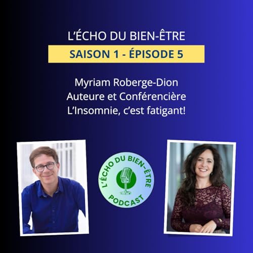 Page de couverture de Myriam Roberge-Dion, auteure et conférencière - L'insomnie, c'est fatigant!