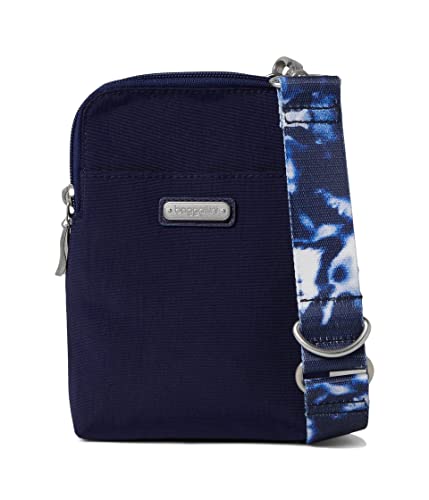 Baggallini Slim Strap Navy Ink Tie-Dye One Size