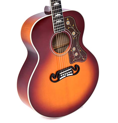 Sigma SGJA-SG200 – Guitare acoustique Jumbo – Autumn burst (+ soft case) - Les Beatles, Paul McCartney, John Lennon, RIngo Starr, George Harrison Sigma SGJA-SG200 - Guitare acoustique Jumbo - Autumn burst (+ soft case) – Image 4