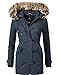 Produktbild Navahoo Damen Baumwoll Winterparka Winterjacke Pauline (vegan hergestellt) Blau Gr. XL
