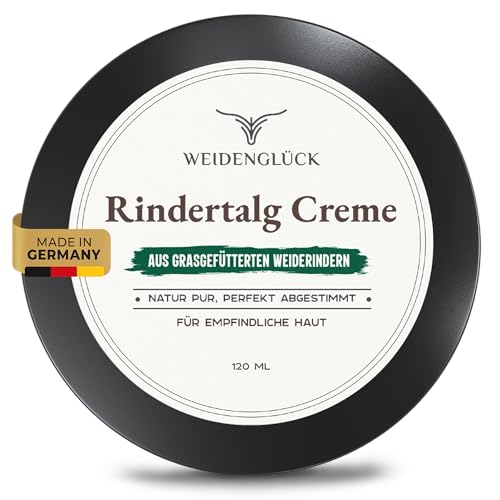 Weidenglück Rindertalg Creme – Natürlicher Beef Tallow Balm – Aus
