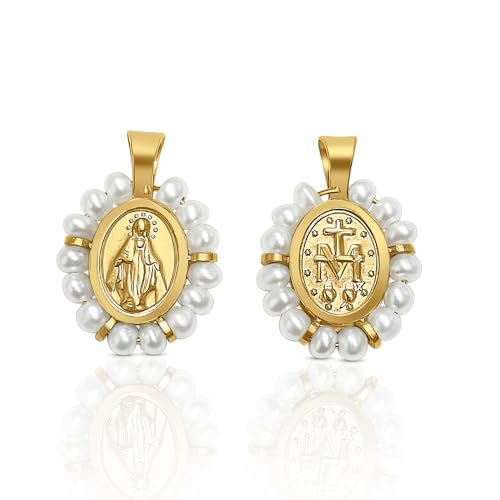 Médaille miraculeuse en or véritable, cadeau de communion idéal pour jeune fille