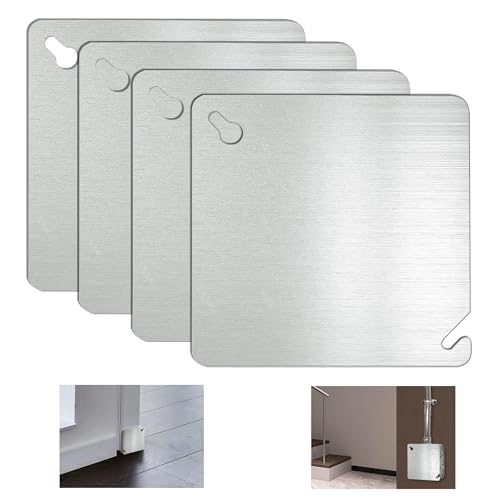 4 Pcs 4x4 Metal Electrical Box Cover Plate,Square Junction Box Covers Plate by CHOWZZ - Used condition - US$8.30