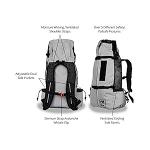 K9-Sport-Sack-Dog-Carrier-Adjustable-Backpack-Large-Air-2-Charcoal-Grey - Cucciolini Doodles K9-Sport-Sack-Dog-Carrier-Adjustable-Backpack-Large-Air-2-Charcoal-Grey