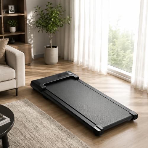 Image of Walking Pad Treadmill for Home - Under Desk Treadmills Mini Portable Walking Running Machine Slim Compact Motorized Electric Treadmill with Adjustable Speed Remote