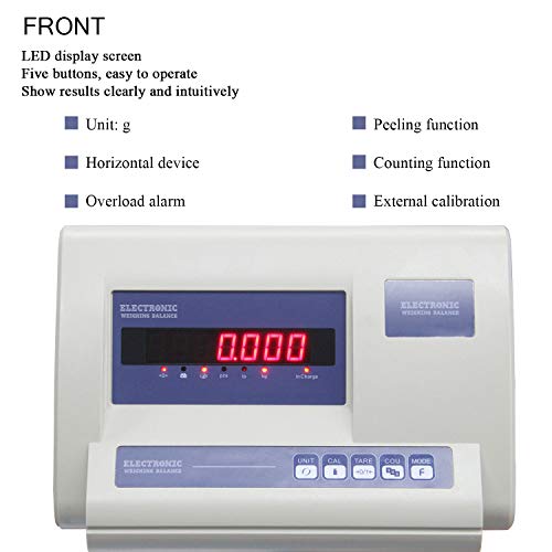 Báscula digital de plataforma 160kg con pantalla LED miniatura 4