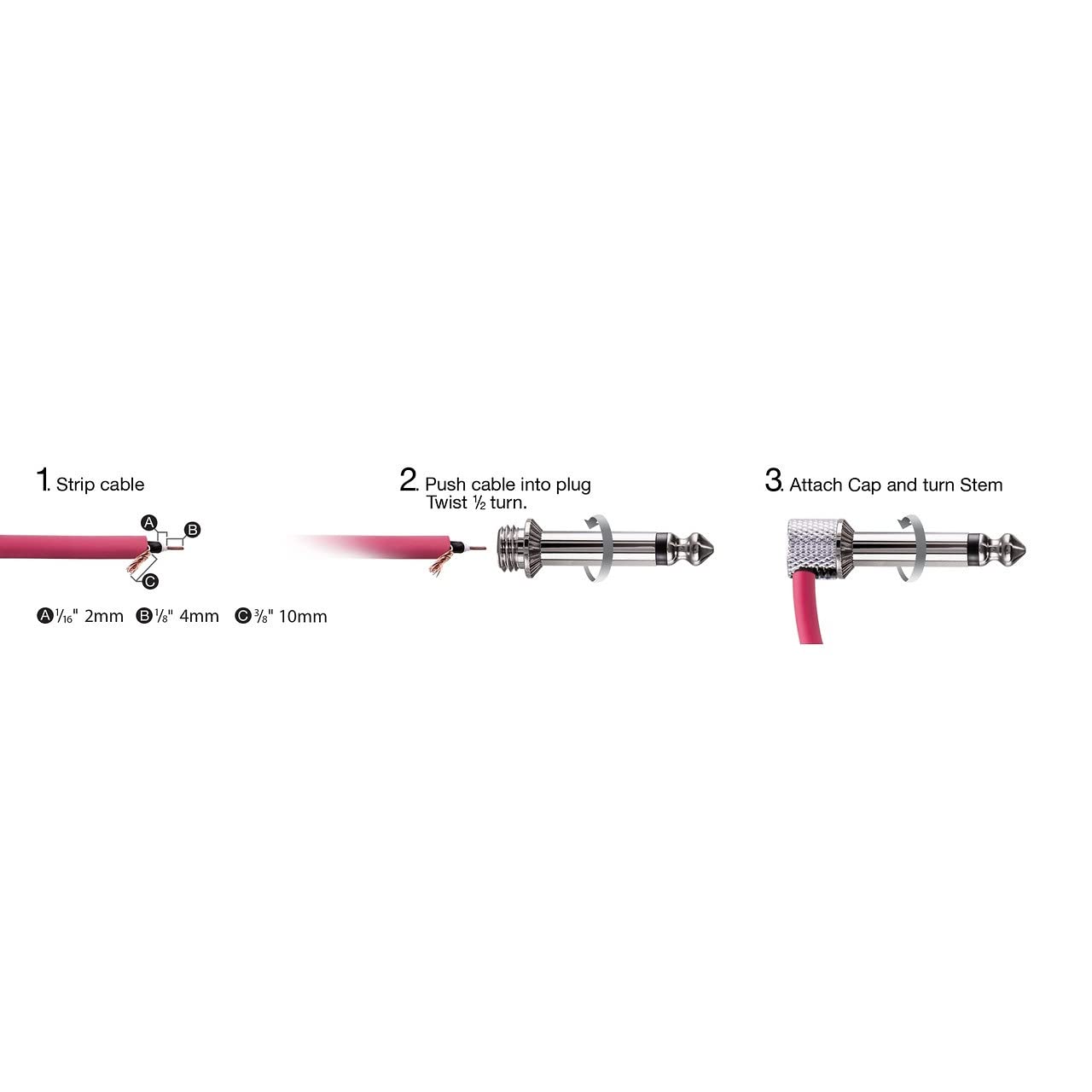 Lava Cable TiightRope Solder-Free - Kit de 10 Unidades, Color Rojo