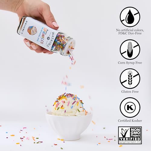 Image of Watkins Rainbow Decorating Sprinkles, 3.4 Ounce Jar, 3-Pack