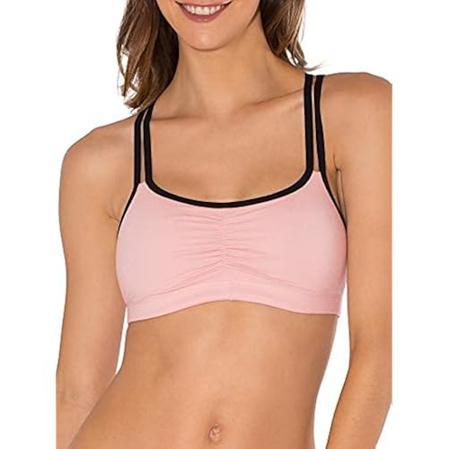 Fruit of the Loom Women's Spaghetti Strap Cotton Pullover Sports Bra