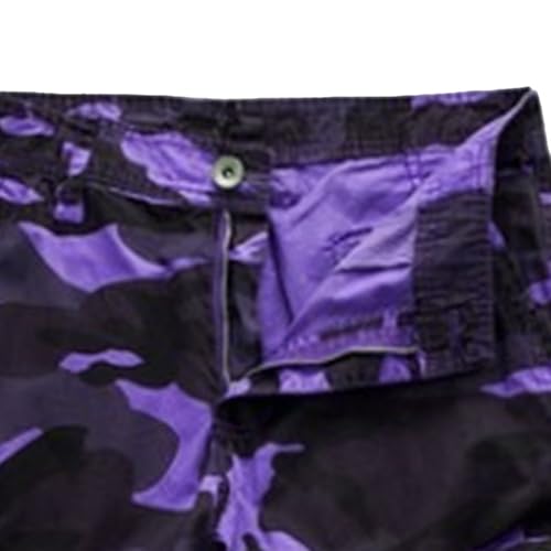 Shorts cargo casual hombre con cierre y bolsillos miniatura 2