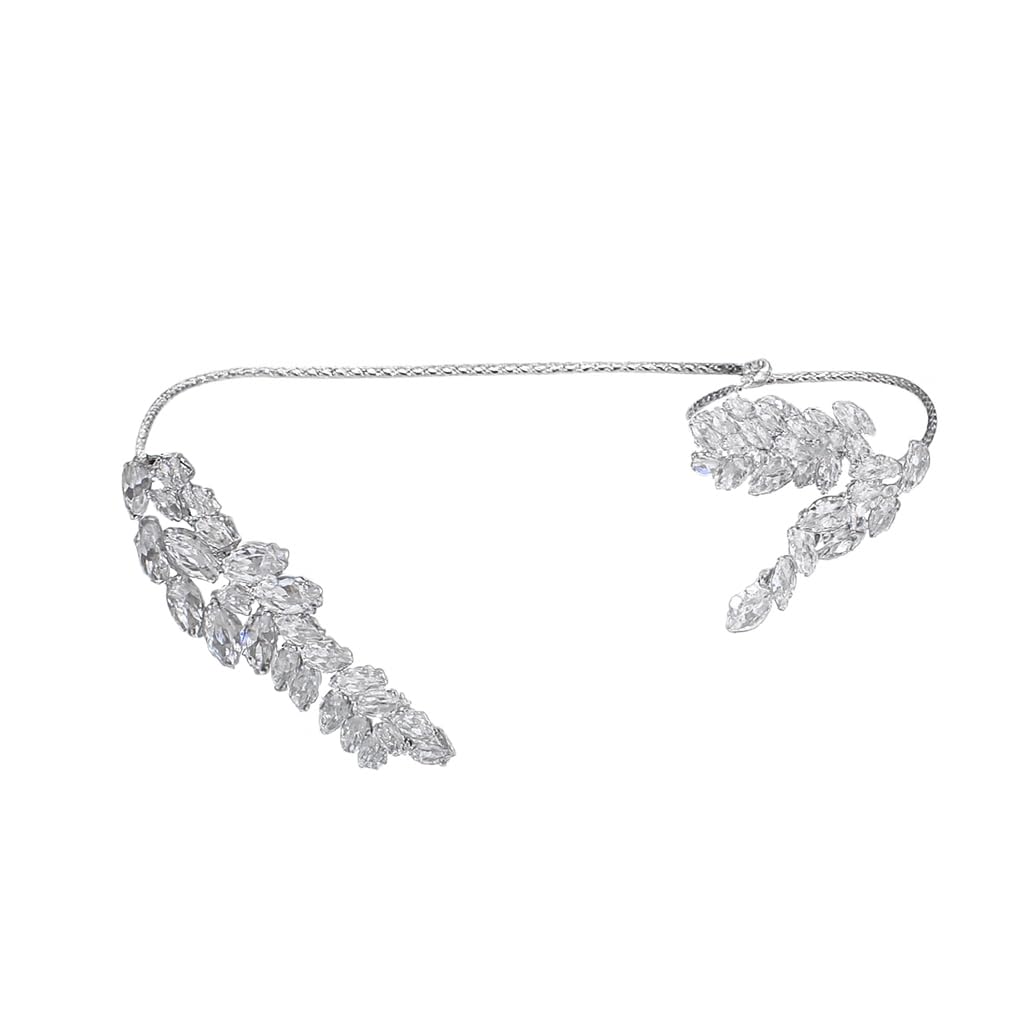 Silver Crystal Palm Cuff & Bracelet Hand Accessories For Women, Trending Jewelry-image-37
