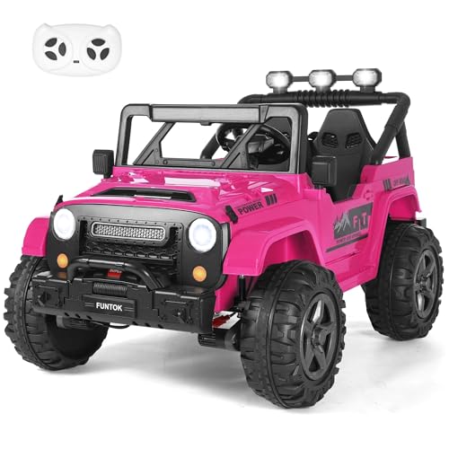 FUNTOK 24V 2-Seater Ride-On Electric Car with Remote