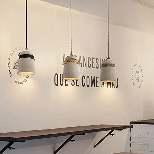 Lustre béton E27 suspension industrielle luminaire loft plafond - 7
