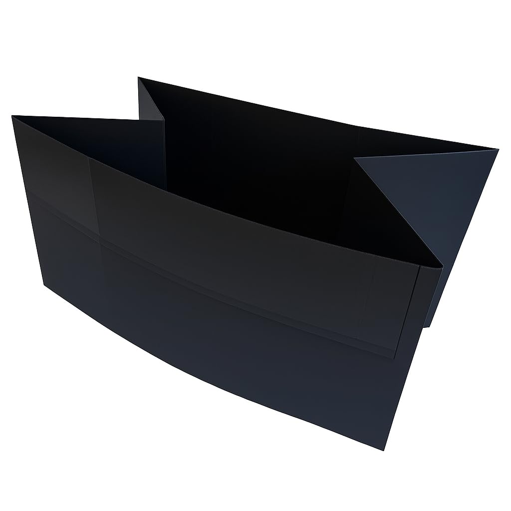 Gitterboxauskleidung aus Kunststoff – Wiederverwendbare HKP-Auskleidung | Schützt vor Nässe & Schmutz | Mit Klappe, faltbar | 1180 x 780 x 780 mm