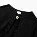 PATPAT Cardigan for Girls Bolero Size 7-8 Years Black Little Kids Long Sleeve Knit Ruffle Open Front Button Closure Cover Up Cropped Tops Girl Clothing