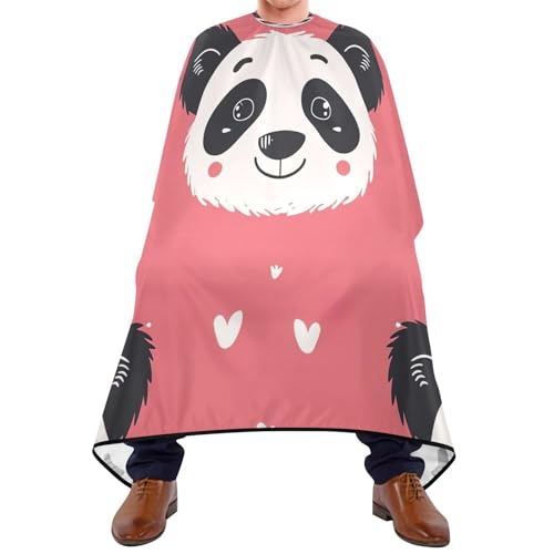 Cape de coiffeur de salon imperméable panda 168x140cm pour coloration