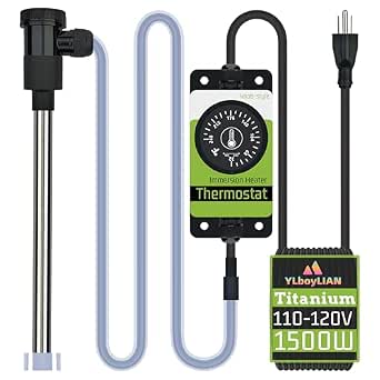 1500W Titanium Submersible Hot Tub & Pool Heater with Thermostat