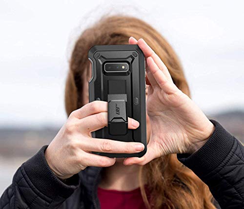 Supcase Unicorn Beetle Pro Series Designed For Samsung Galaxy S10E Case (2019 Release) Full-Body Dual Layer Rugged With Holster & Kickstand With Built-In Screen Protector (Black) #TOP7