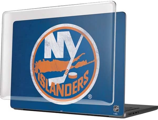 Skinit Case + Skin Compatible with MacBook Pro 14in (2021) - Officially Licensed NHL New York Islanders Distressed Design