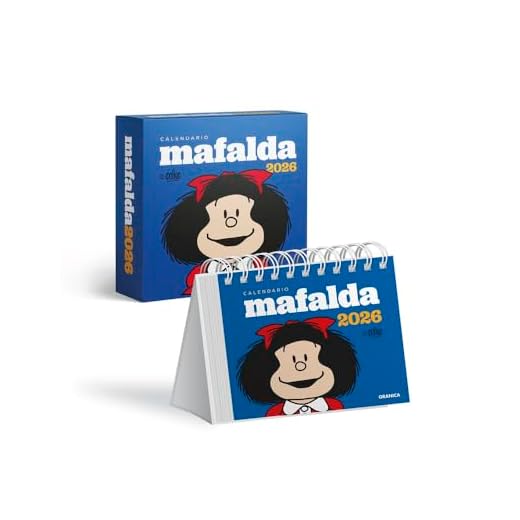 Mafalda 2026, Calendario Escritorio Azul CON CAJA (AGENDAS Y CALENDARIOS)