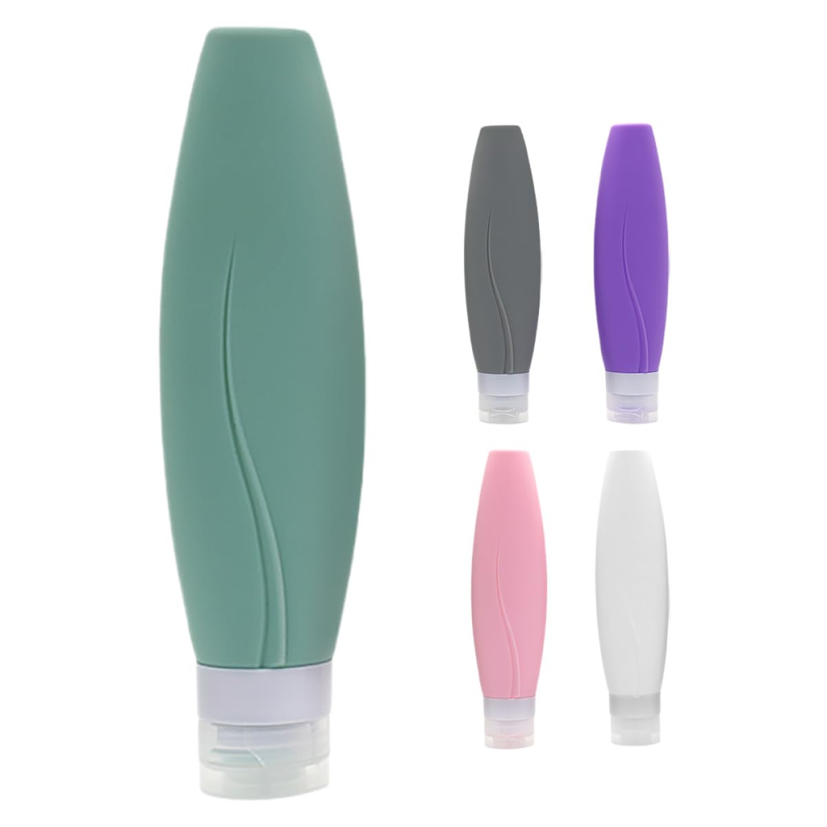 Flacons de voyage en silicone ibasenice de 150 ml étanches et rechargeables pour avion