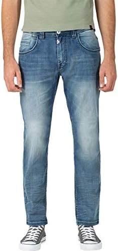 Timezone Men's Regular Gerrittz Slim Jeans, Blue, 31W