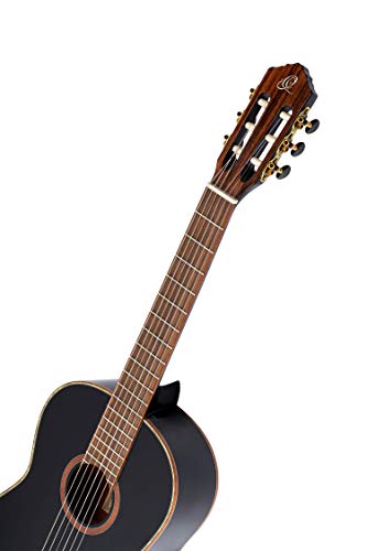 Ortega Guitars Konzertgitarre 4/4 Größe in Schwarz, Family Series