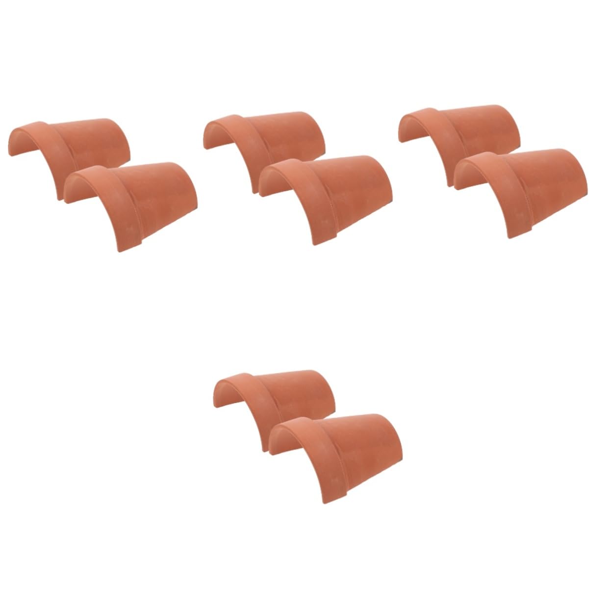 POPETPOP 4 Ensembles Trou De Cachette De Tortue Peluche Cachette De Tortues pour Aquarium Araignée Literie De Tortue Hamac pour Reptiles Lapin Fixation Sphaigne Trousse Argile 2 Pièces * 4