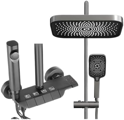 HBJWOV Shower Shower Set, Piano Keys, pressurized Digital Display, Bathroom Shower, rain Shower image 5