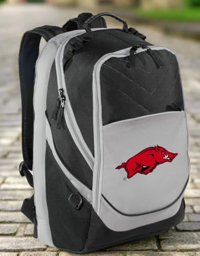 Image of Broad Bay University of Arkansas Logo Backpack | Official Arkansas Razorbacks Logo, Padded Laptop Computer Section, Premium 600 Denier Nylon Fabric,
