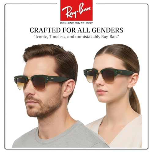 Image of Ray-Ban RB0316S MEGA CLUBMASTER Square Shaped Sunglasses for Men & Women with Official RAYBAN Eyewear Kit