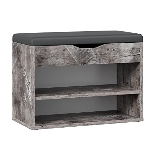 SoBuy Schuhregal Schmal Mit Sitzfläche, Schuhbank  Produktbild-Vorschau 3