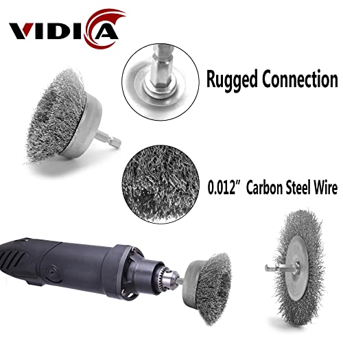 Vidica SH-6VZ5-5IJY Wire Brush For Drill Set 9Pcs,Abrasive Wire Wheel thumb #3