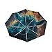 KAAVIYO Cool Blue Sheep Umbrella Windproof Automatic Foldable Umbrells Auto Open Close for Men Women Kids