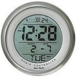 Atomic Bathroom Digital Alarm Clock With suction cup, New