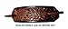 MADE IN AMERICA 100% GENUINE LEATHER HAIR BARRETTE WITH STICK…. CLIPPED CORNER DESIGN PONYTAIL HOLDER…... WESTERN FLOWER PATTERN HAIR CLIP CHOICE OF 5 OUTSTANDING COLORS BT 2104