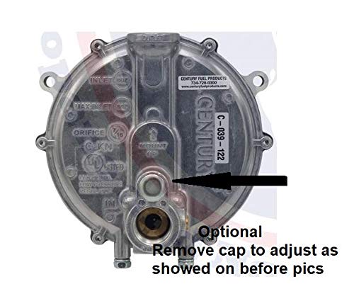 Miniatura 4 de Century Garretson Style Kn - regulador de baja presión 039-122 convertidor de gas natural Lp