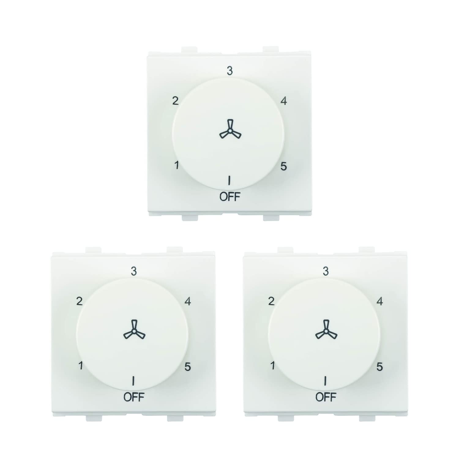 Anchor by Panasonic Penta Modular 2M 100 W Polycarbonate Dura Step Regulator (White, Pack of 3)-image-16