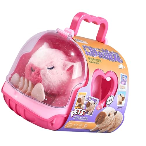 Pocoiau Juguete Eléctrico para Mascotas con Sonido Realista Y Movimiento Realista Juguete De Gran Comodidad para Niños Que Juegan En Interiores Y Caminan Muñeco De Peluche