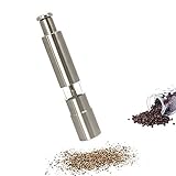 Pepper Grinder, AmazeFan Stainless Steel Pepper Mills for Grains, Spices, Table Seasoning Grinders 90-day Full Refund Guarantee