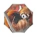 foldable Umbrella Custom Cute Red Panda Compact Travel Windproof Rainproof