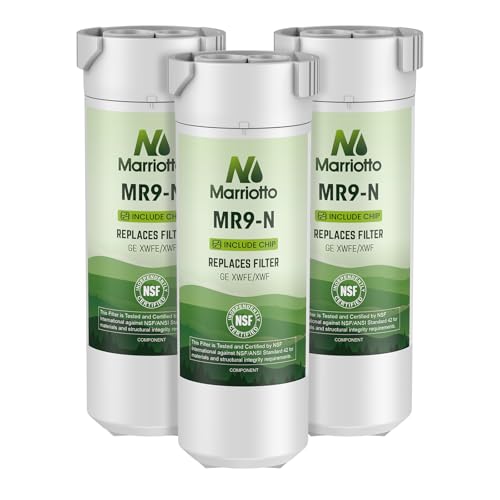 Image of MARRIOTTO XWFE (Built-in CHIP) Refrigerator Water Filter Pack of 3