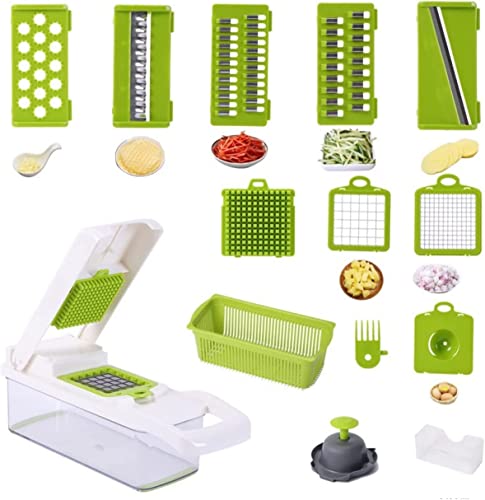 野菜のみじん切り 多機能 さいの目切り じゃがいもの千切りカッター スライサー 野菜カッター 薄切り野菜 みじん切り キャベツ みじん切り キャベツ たまねぎ きゅうり 1本 8個使い 大根おろし器 さいの目に切ったキッチンスライサー おろし器 多機能 野