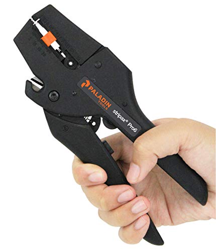Paladin Tools Stripax Pro 6 Wire Stripper/Cutter, 28-10 Awg - Strip Industrial Insulation, Thhn, Thhw - Professional Grade (Latest Model) #TOP3