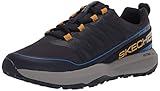 Skechers Go Men's GOtrail Jackrabbit Performance Running & Hiking Trail Shoe, Navy/Yellow, 10.5