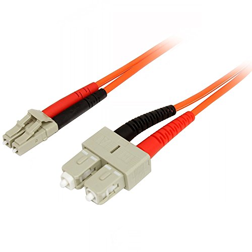 Câble fibre optique multimode LC SC 2m résout les pertes de signal réseau duplex 50/125 StarTech