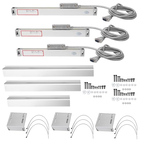 Échelle linéaire avec lecture numérique pour tour fraiseuse rectifieuse course 0-50mm 3 pièces