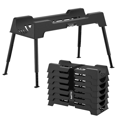 RV Sewer Hose Support, 15FT Heavy-Duty Camper Waste Hose Holder with 7 Foldable Sections, Adjustable & Stable Waste Drainage Support with Strap, Stackable & Weather-Resistant (Patent Pending)