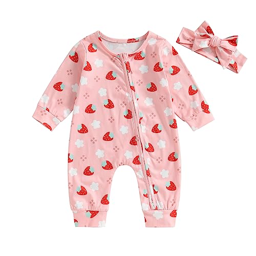 Image of JLKGICF Haloween Baby Boy Girl Outfits Long Sleeve Romper Pumpkin Onesie Newborn Jumpsuit Bodysuit Fall Winter Baby Clothes